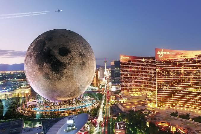 Kasino Berbentuk Bulan Las Vegas Dengan Permukaan Bulan Direncanakan